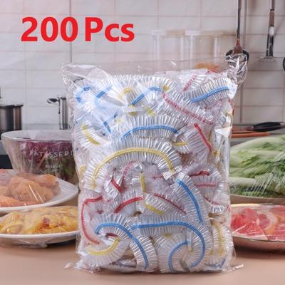 Bolsas Desechables para Cubrir Alimentos Bolsas de Plástico para Fruta Verdura Conservación Fresca Bolsas de Embalaje para Alimentos Accesorios de Cocina
