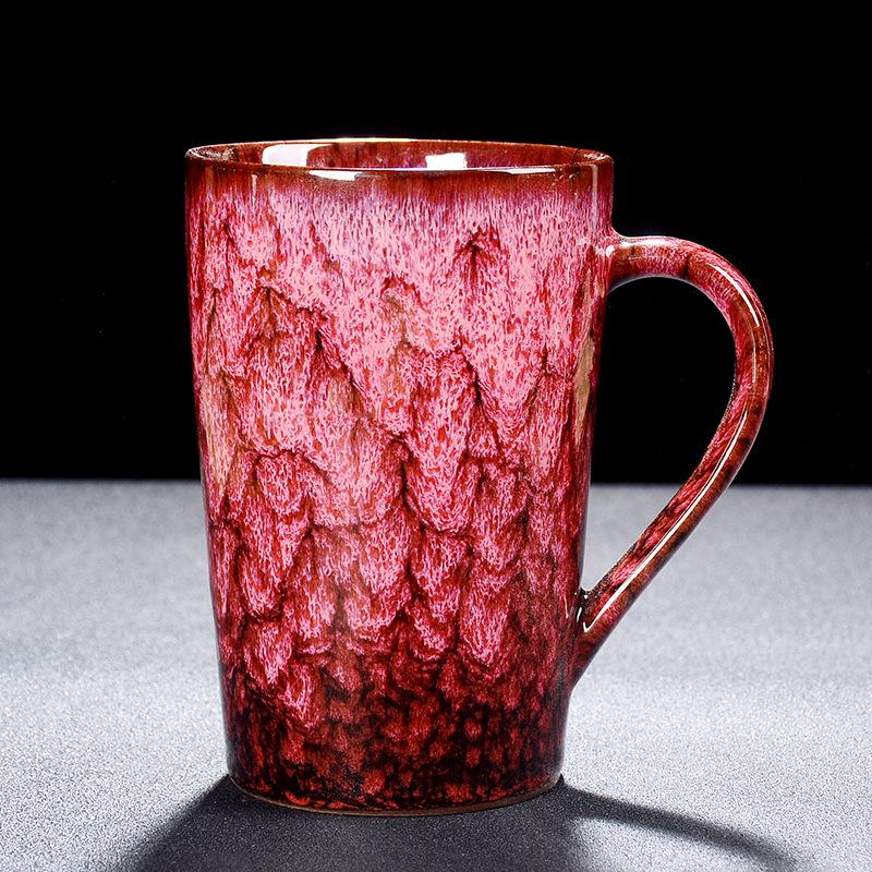 Creative Ceramic Jianzhan Color-Changing Mug - Versatile Tea, Coffee, or Water Cup for Home and Office