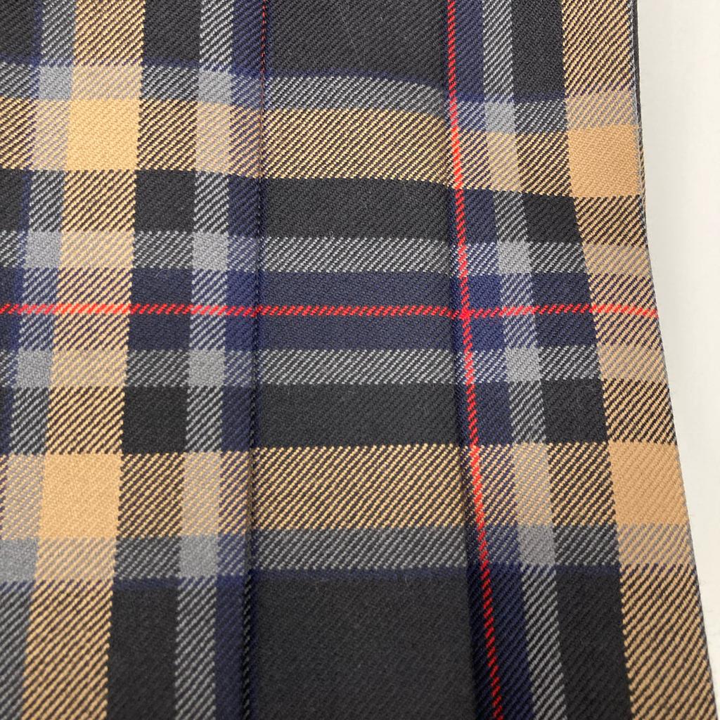 O’Neil of Dublin IR-015 Brown X Black Check Wool Wrap Skirt Skirt US8 Brown / BlackUsed