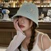 Kleiner Schleife Bucket Hat Damen Sommer süß vielseitig schlichter Hut hoher Sinn Feen-Aura Bucket Hat Beckenhut