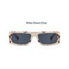 Big Frame Square Sunglasses For Female Fashion Brand Flower Ladies Sun Glasses Vintage Shades Eyewear Oculos De Sol UV400