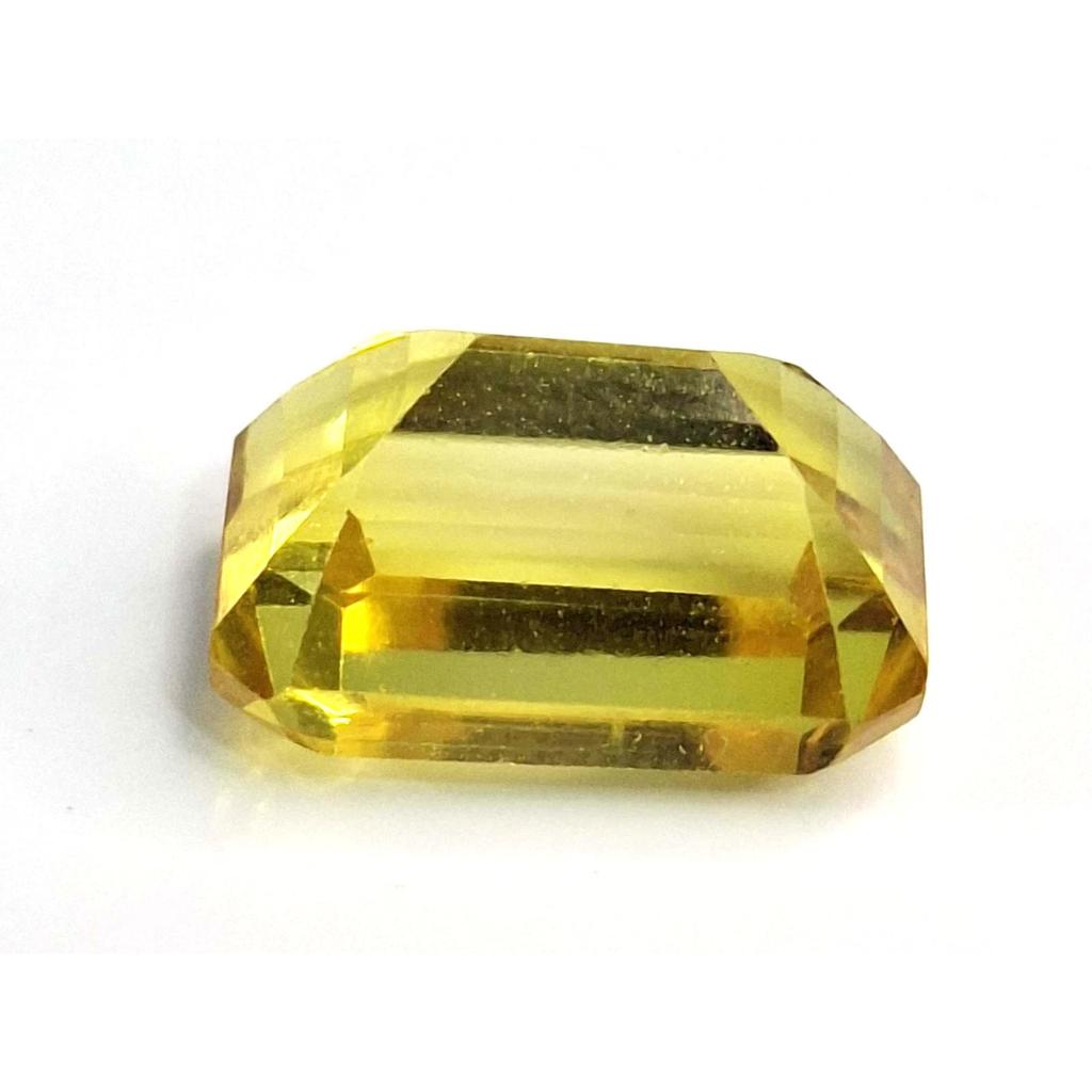 Beautiful Yellow Sapphire Natural Emerald Cut 6-8 Ct Certified Loose Gemstone