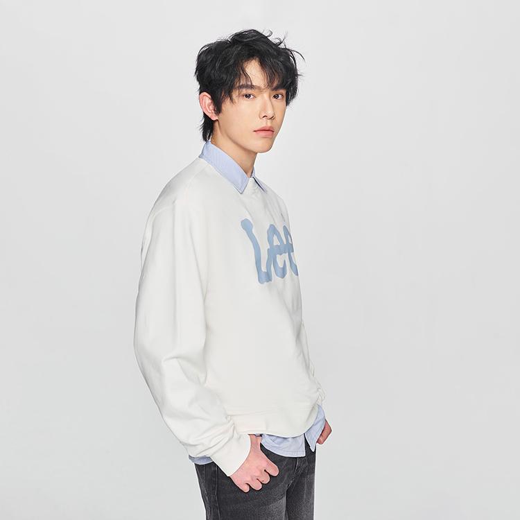 SS25 Comfortable Round Neck Large Logo Printed Long Sleeve Sweatshirt Men Sweatshirt Off-White LMT010286207728K15000