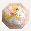 Winnie the Pooh, Tigger Automatic Opening and Closing Umbrella - 8 Ribs Portable Folding Umbrella with Plastic Handle, Suitable for Leisure