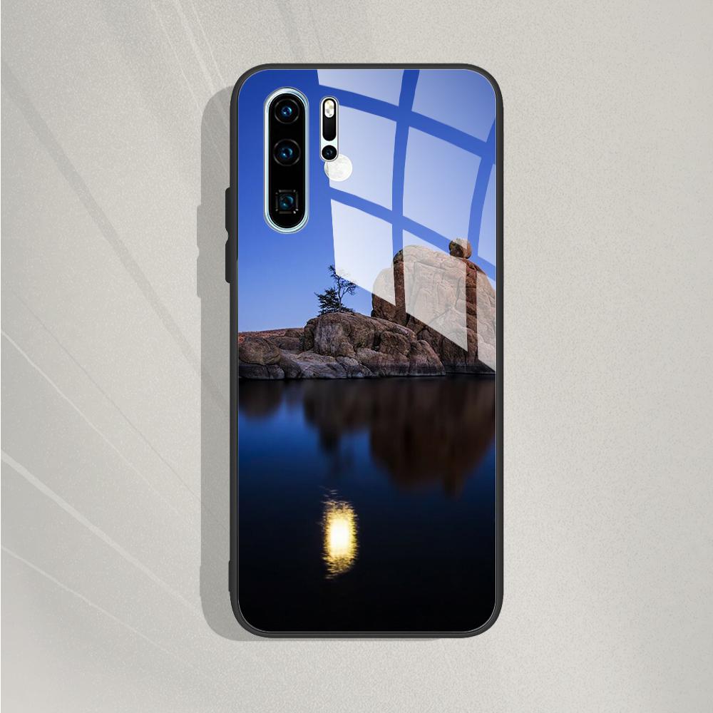Case For Huawei P30 Lite Cover P30 Lite Tempered Glass Case Cute Silicone Phone Fundas For Huawei P 30 Cases For Huawei P30 Pro
