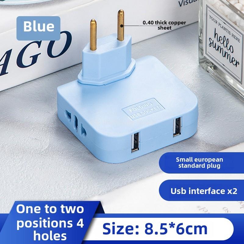 Rotate Plug Eu Converter One In Three 180 Degree Extension Multi plug Mini Slim Wireless Outlet Adapter Light Convenient