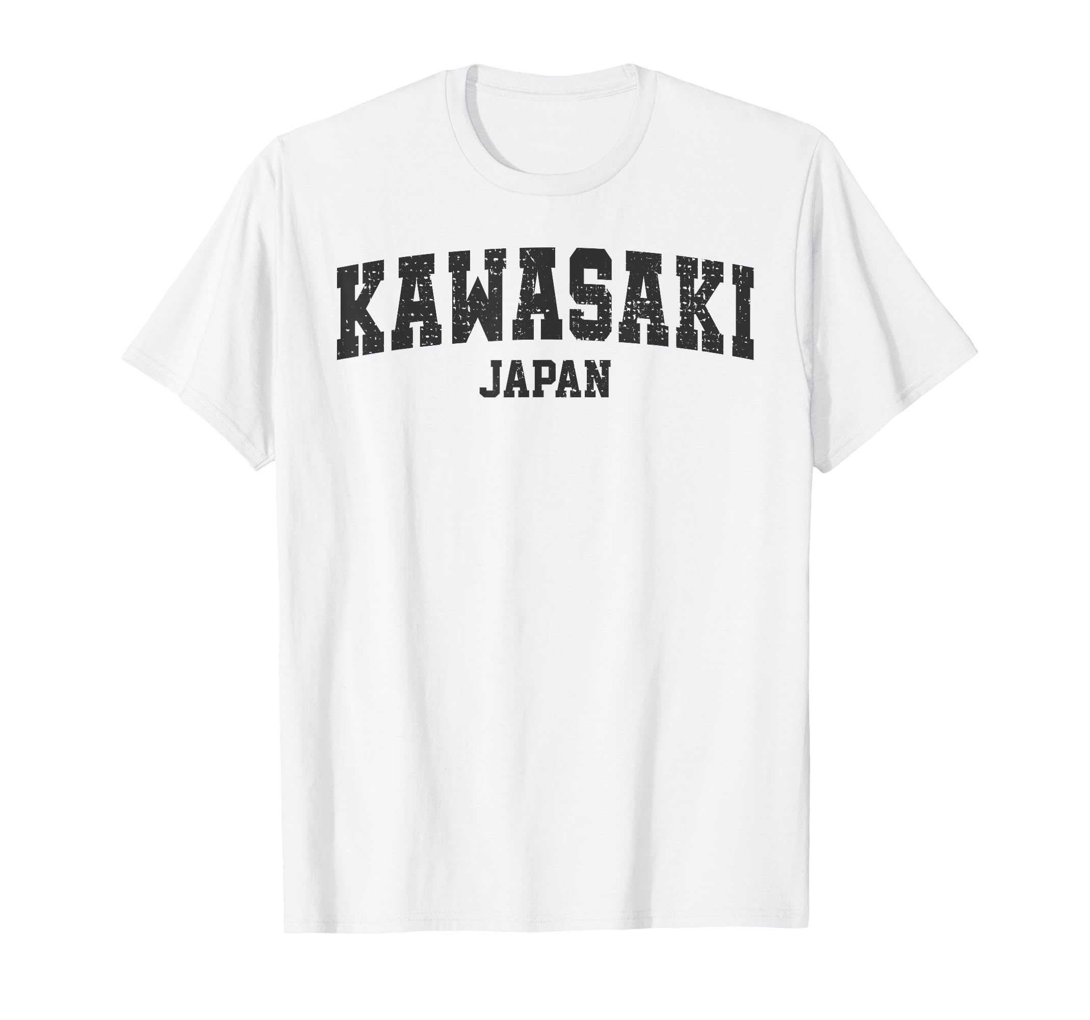

Kawasaki City Retro College Style Japanese Kawasaki T-Shirt белый