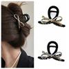 Korean Style Metal Bow Claw Clip Ins Bow Crab Clip Elegant Bow Hair Claw  Back Head