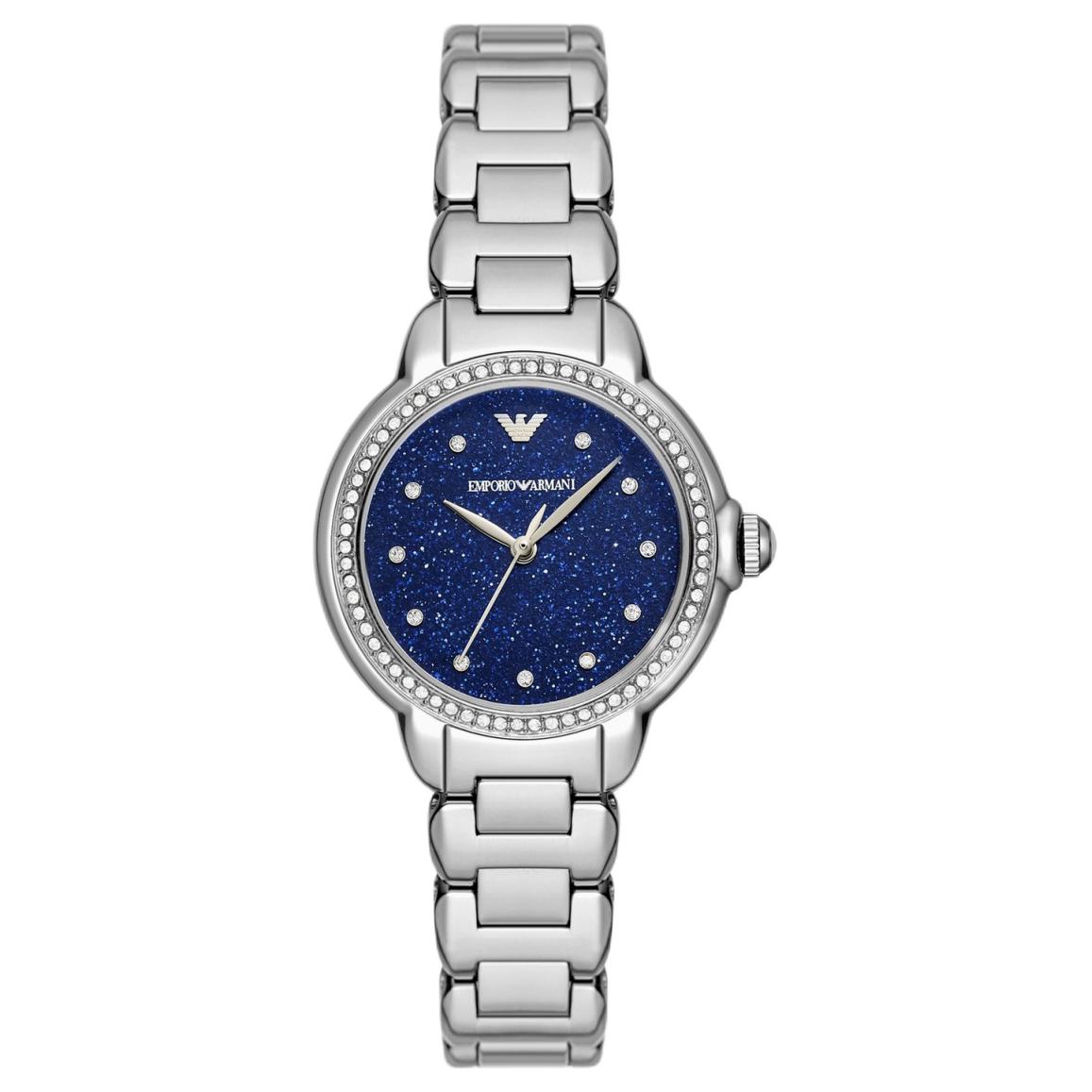 EMPORIO ARMANI Three-Hand Stainless Steel Watch AR11630-CLG Blue Dial