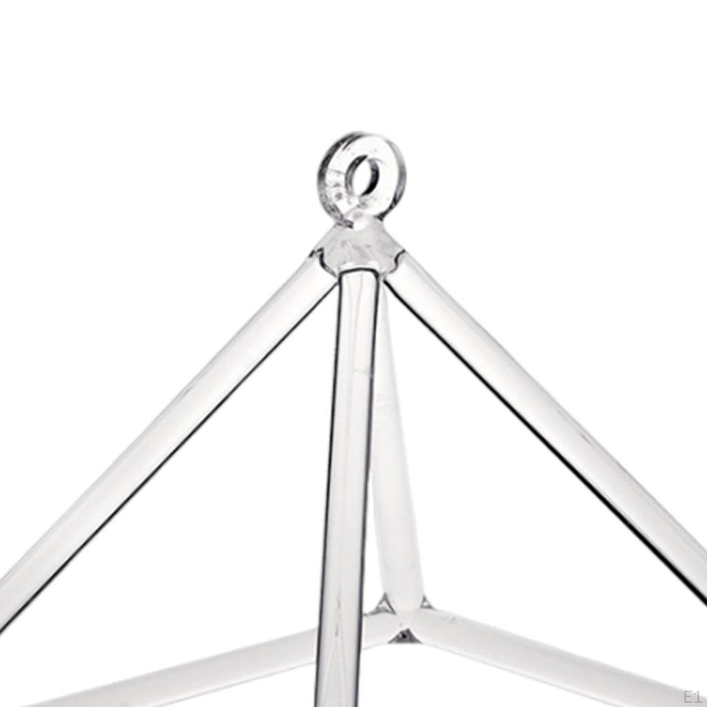 Quartz Crystal Pyramid Clear Sound Healing for Therapy Yoga Meditation