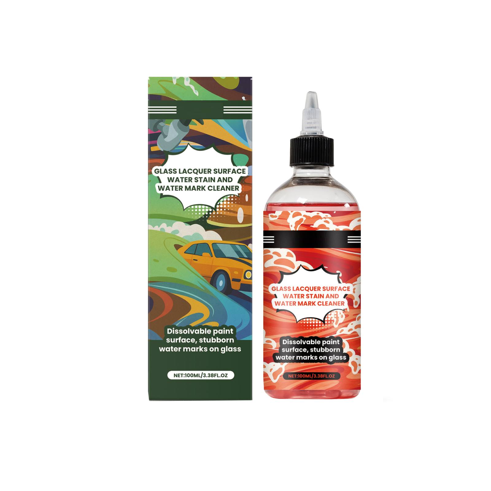 

Water Mark Cleaner Glass Stain Cleaner Glass Cleaner Is Gentle And Does Not Damage The Glass For Long-lasting Cleaning,100ml білий