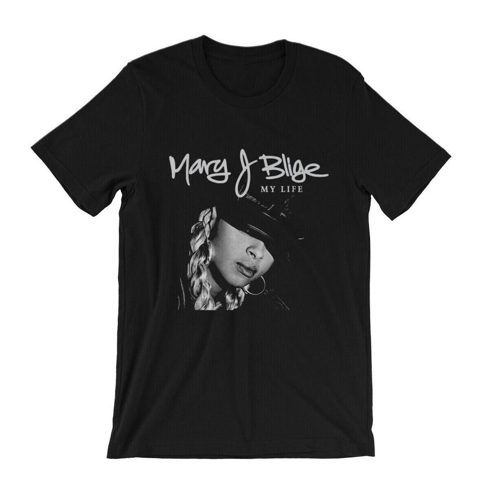 

Mary J. BligeMy Life Heavy Cotton Black Full Size For Men Shirt Unisex T-Shirt M