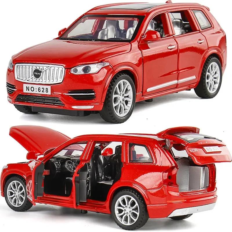 AAAZC1 1:32 VOLVO XC90 SUV Alloy Car Model Diecast Metal Model Sound & Light Children Toys Home Decoration Ornaments Gift for Children