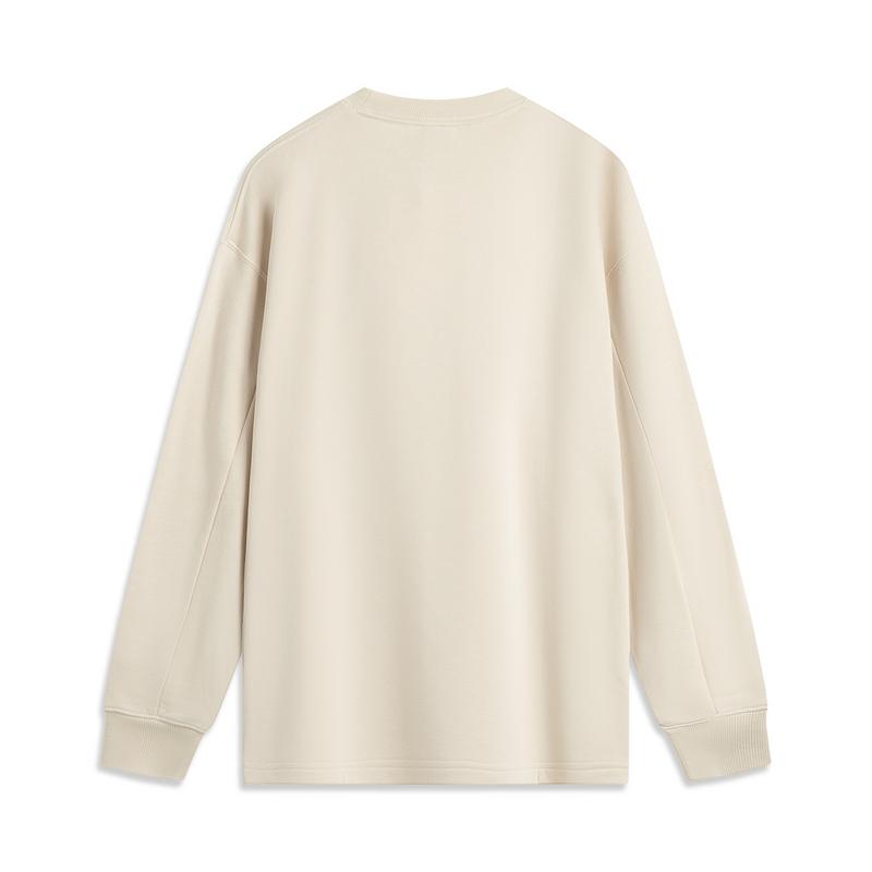 Li Ning Basketball Collection Sweatshirt Men's Ecru AWDV593-1