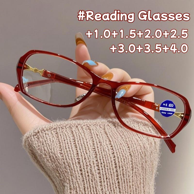 Oval Fashion Ultra-light Anti-blue Light Presbyopia Glasses High Definition Ladies Reading Glasses Computer Goggles