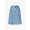 Studio Tomboy Denim Bermuda Pants Tuck Pleat  9176262982ct 