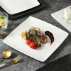 Tableware and Plates White High-end Western Style Salad Steak Plate Beef Plate Ceramic Pasta Flat Plates  Kitchen Dinner Plates
