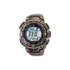 CASIO PRO TREK Series-PRG Outdoor Mountaineering Titanium Alloy Fashion Sports Waterproof Quartz Titanium Metal Strap Men's Watch White Di PRG-240T-7D