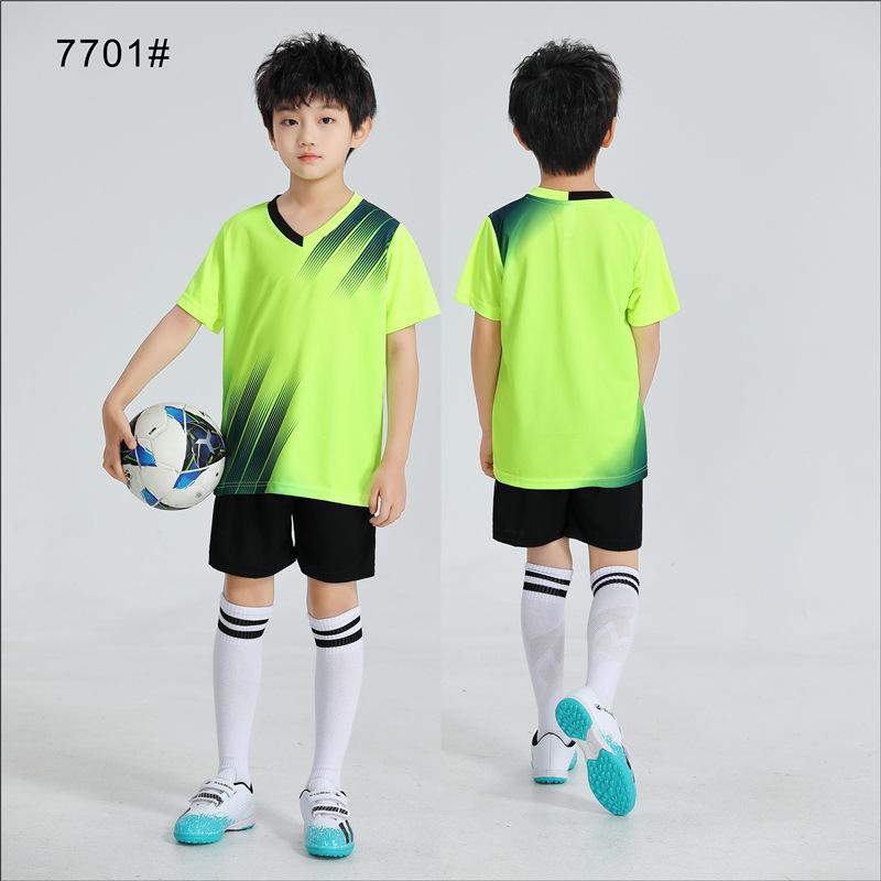 Children'S Football Jersey Short-Sleeved Suit Kindergarten Primary School Students Sports Competition Training Jersey