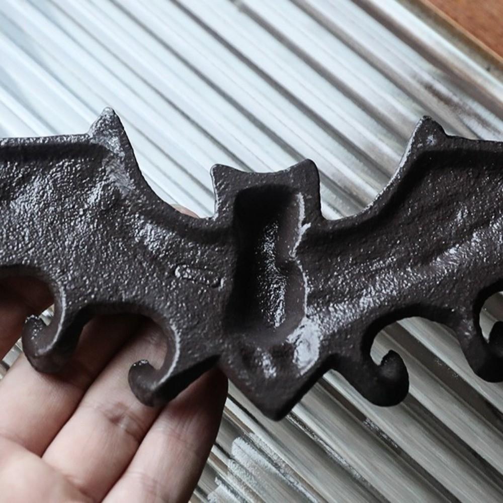 Heavy-Duty Vintage Bat Key Hooks Rust-Proof with 8 Hooks Wall Mount Key Holder Space-Saving Towel Hanger Living Room