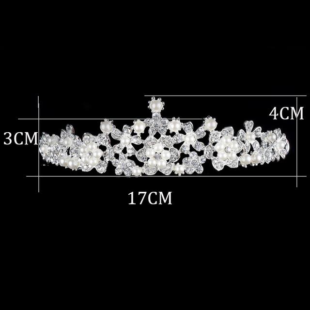 Prinsesse Dronning Krondiadem Barokk Brude Tiaraer Og Kroner Pannebånd Hårtilbehør Bryllup Brude Crystal Hodepynt