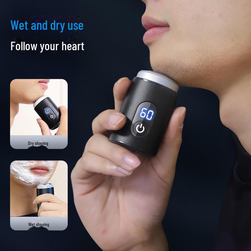 Rechargeable Men's Mini Electric Shaver - Full Body, Washable, Wet & Dry Use