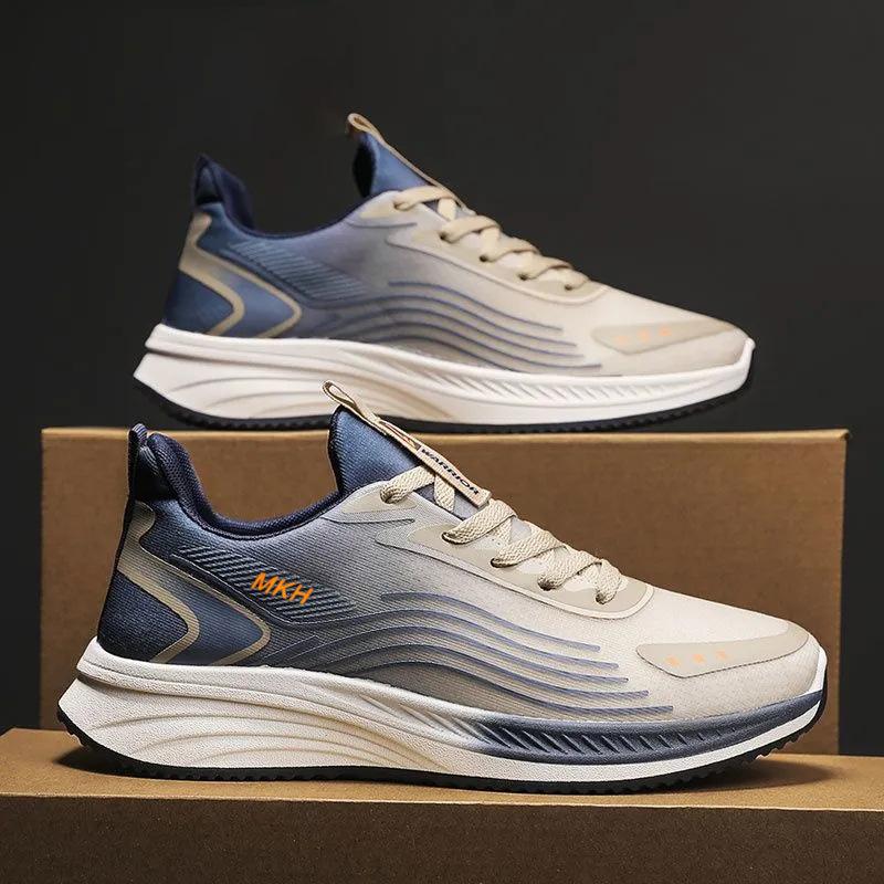 Neue Trend Sport Schuhe männer Lace-up Sommer Neue Bequeme Casual Schuhe Mesh Oberfläche Atmungsaktive Farbe männer Schuhe