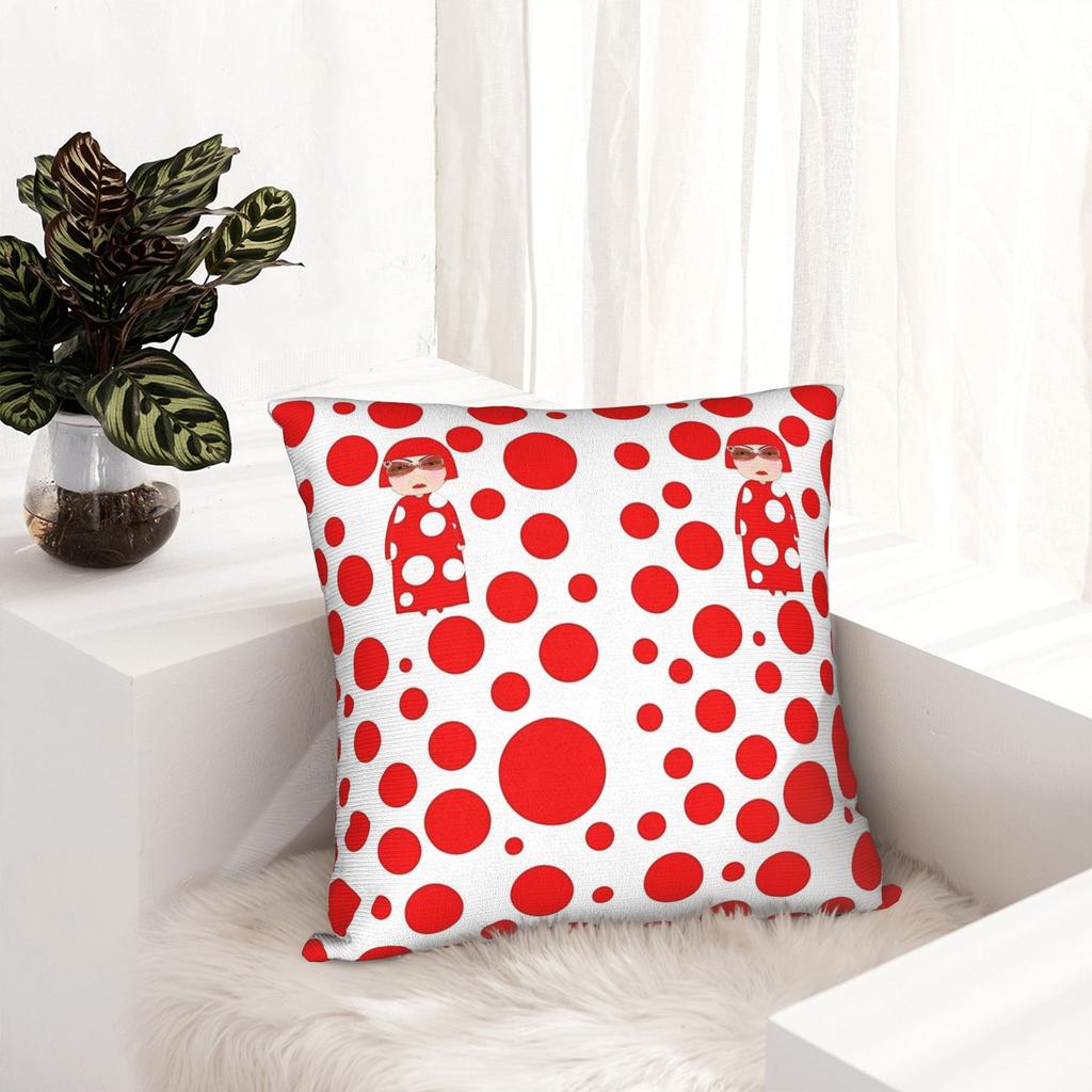 Yayoi K-Kusama Pillowcase Double-Sided Printing Fabric Cushion Cover Decor Pillow Case Cover Car Drop Shipping 45*45Cm