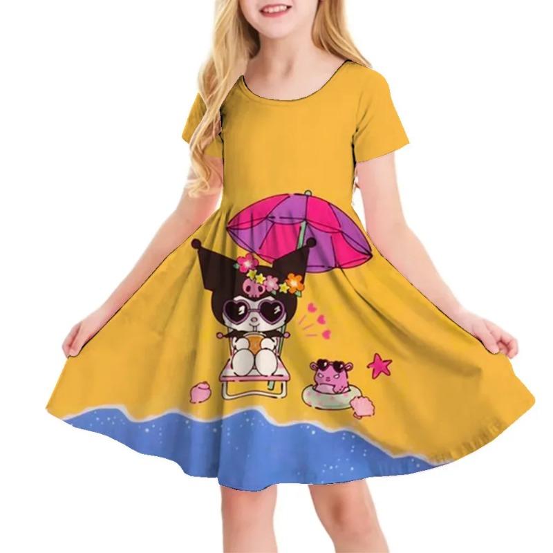 3D Printed Sanrio Hello Kitty Fashion Cartoon Pattern Cute Short Sleeved