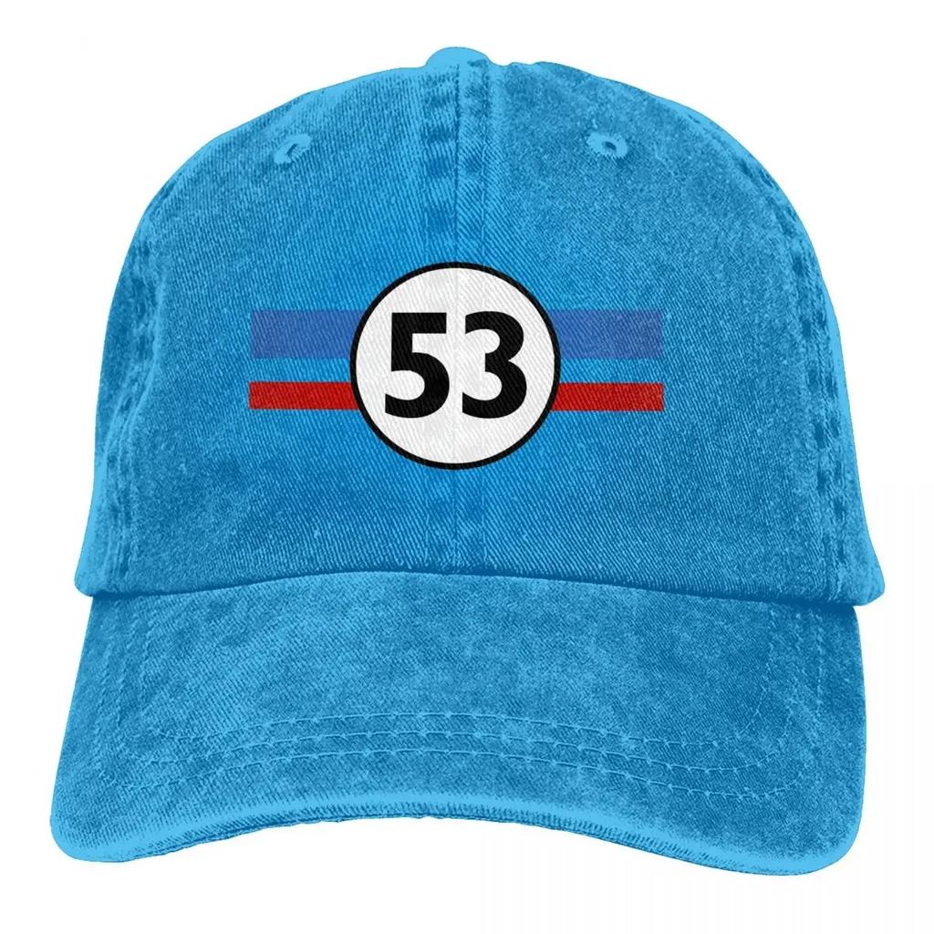 1963 Multicolor Hat Peaked Men Women's Cowboy Cap Classic Racing Car 1963 Circle Baseball Caps Personalized Visor Protect Hats