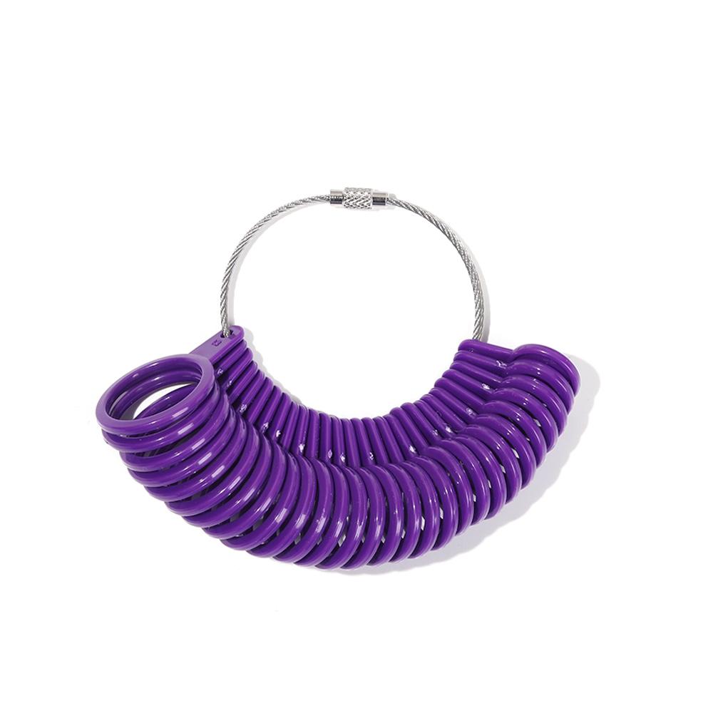 Plastic Generic US/UK Jewelry Size Ring Finger Sizer Gauge Tool Jewelry Measurement Loop Jeweler