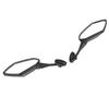 1 Pair Motorcycle Rearview Mirror Wide Vision Adjustable Flexible Handlebar Side Mirror for Motorbike