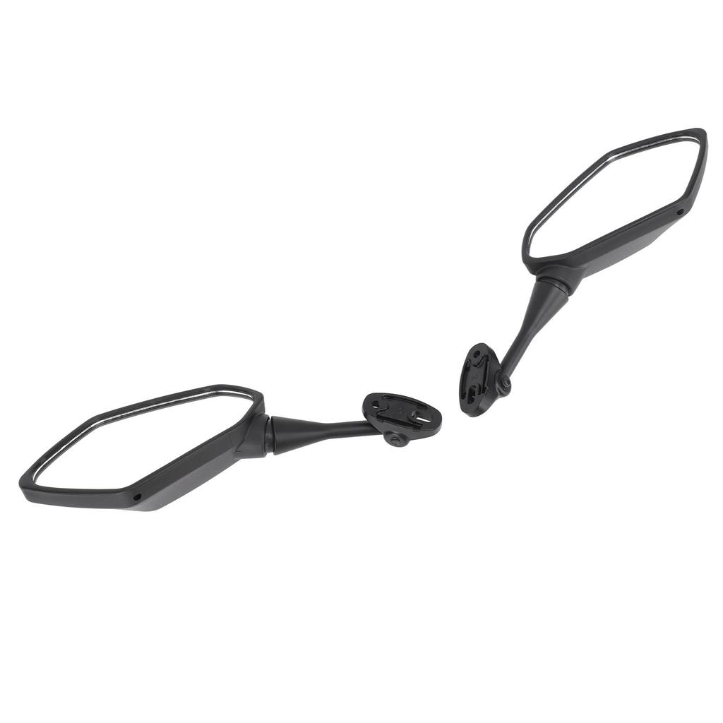 1 Pair Motorcycle Rearview Mirror Wide Vision Adjustable Flexible Handlebar Side Mirror for Motorbike