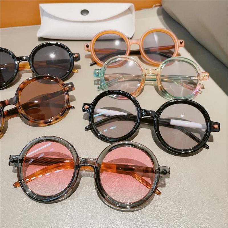 

Винтажные солнцезащитные очки с круглой оправой для женщин и мужчин, классические солнцезащитные очки, модные солнцезащитные очки Ins Style UV400