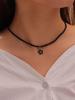 1pc Dainty Flower Charm Beaded Necklace, Perfect for Valentines & Everyday Sweet Style