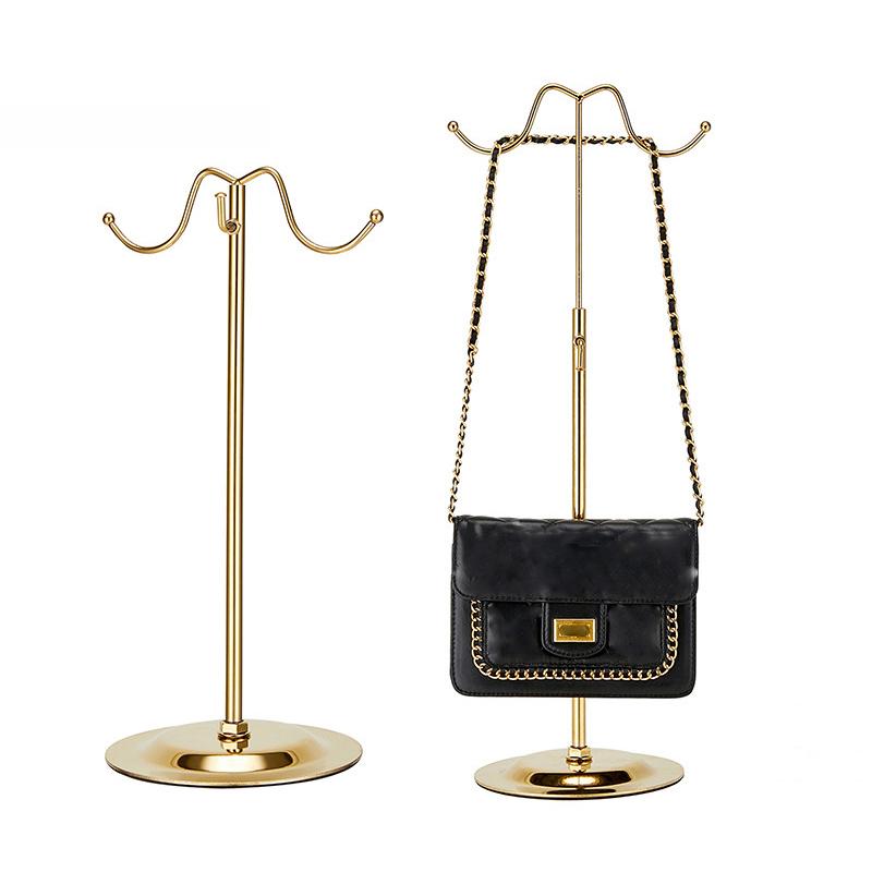 Stojak na torebki Regulowana półka do wieszania torebek Stojak ekspozycyjny Uchwyt na portmonetki i torebki Stojak organizacyjny Półka do przechowywania