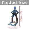 2PCS BBQ Hot Dog Holder Stainless Steel Sausage Roaster with Funny Standing Man Design, Even Cooking, Easy Clean,  Party Gift