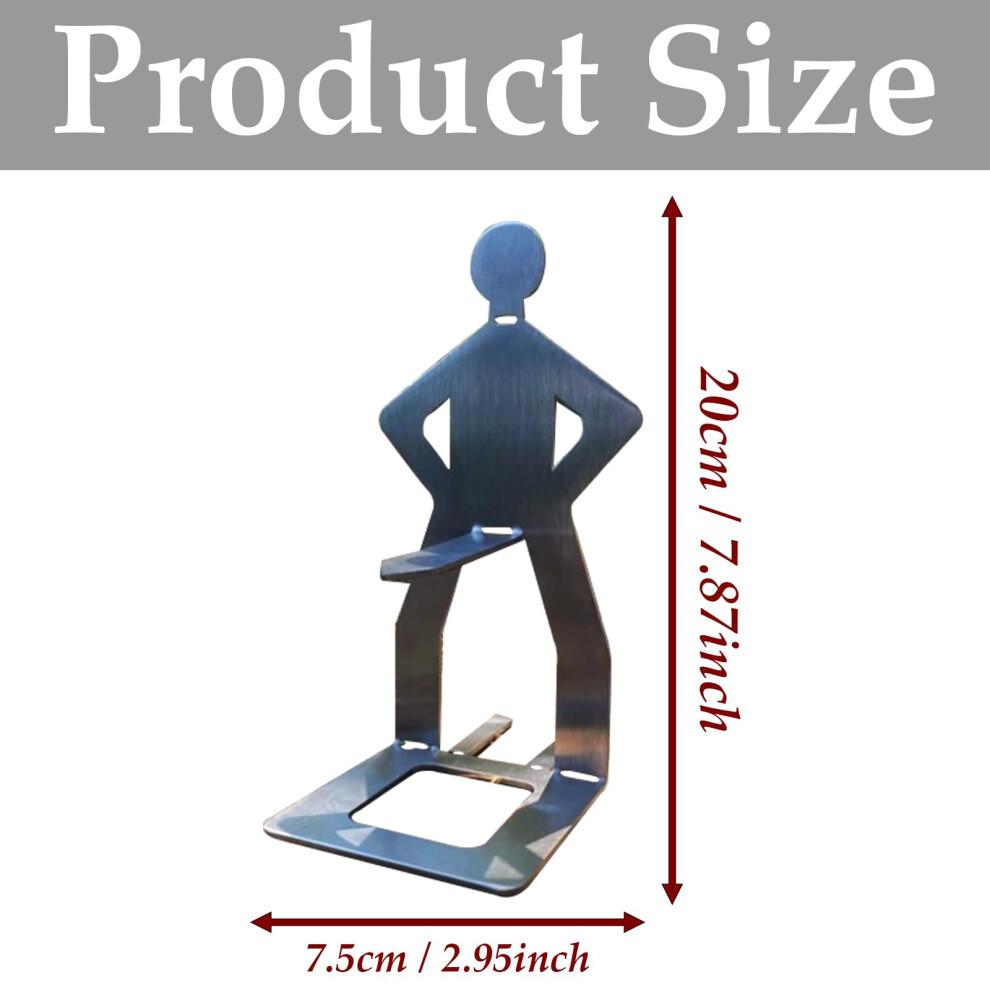 2PCS BBQ Hot Dog Holder Stainless Steel Sausage Roaster with Funny Standing Man Design, Even Cooking, Easy Clean, Party Gift
