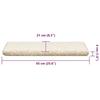 VidaXL Stair Treads 30 Pieces 65 X 21 X 4 Cm White Rectangular Edge 3365831