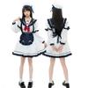 Halloween Navy Collar JK Uniform Suit Lolita Lolita Pure Desire Small Dress Pleated Blue and White Dress Women