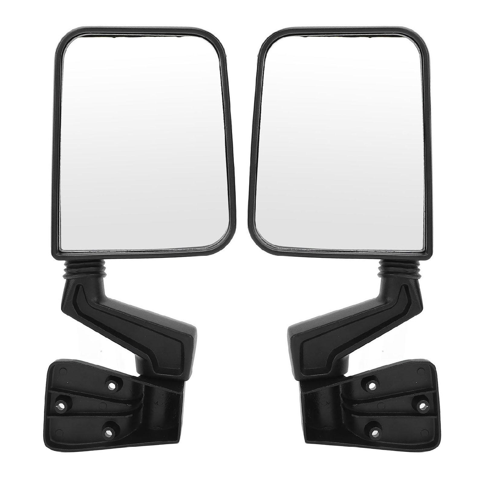 

1 пара ручных зеркал заднего вида 105495870 Устойчивые к царапинам Защита от жары Не выцветающие Ручные складные боковые зеркала для TJ Manual