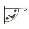 Iron Flower Basket Bracket Wall Mount Hook Stand 30x24cm with Screws