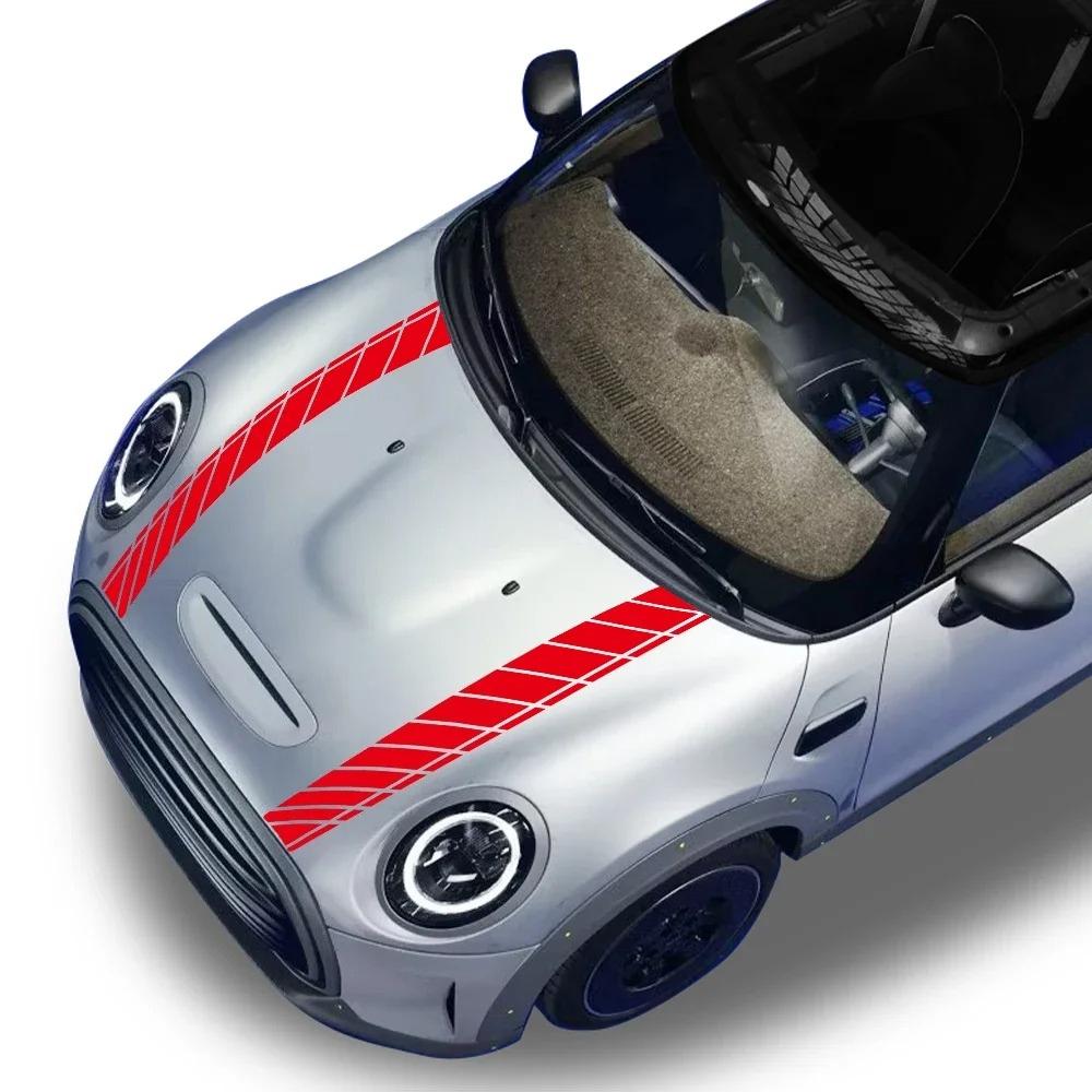 Auto Motorhaubenaufkleber Streifen Sport Vinyl-Aufkleber für MINI Cooper S JCW R55 R56 F55 F56 F60 R60 R61 F54 Auto Dekor Zubehör
