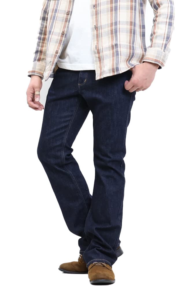 

Джинсы коричневые брюки Boot Cut Denim Stretch WM3917 Denim [Wrangler] Мужские джинсовый