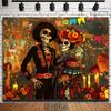 Background of the Giant Day of the Dead Festival - Decorations for the Day of the Dead Party in Mexicozyc