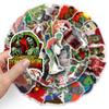 51 Creative Zombie Graffiti Stickers - Horror Series for Cars, Water Bottles, Suitcases, and Phone Cases