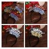 Plastic Ball LED Light Hair Hoop Letter Children Birthday Hair Bands Happy Birthday Headband  Girls