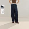 INMAN Women's Casual Hollow Lace Patchwork Wide-Leg Pants