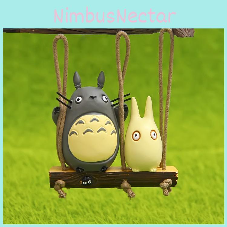 My Neighbor Totoro Swing Cat Scene Mini Model Ornament For Gift Giving And Home Decor