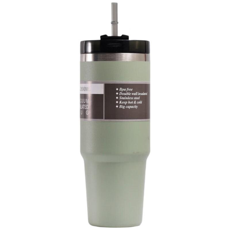 Kabotun 890ml 304 Stainless Steel Insulated Tumbler with Straw